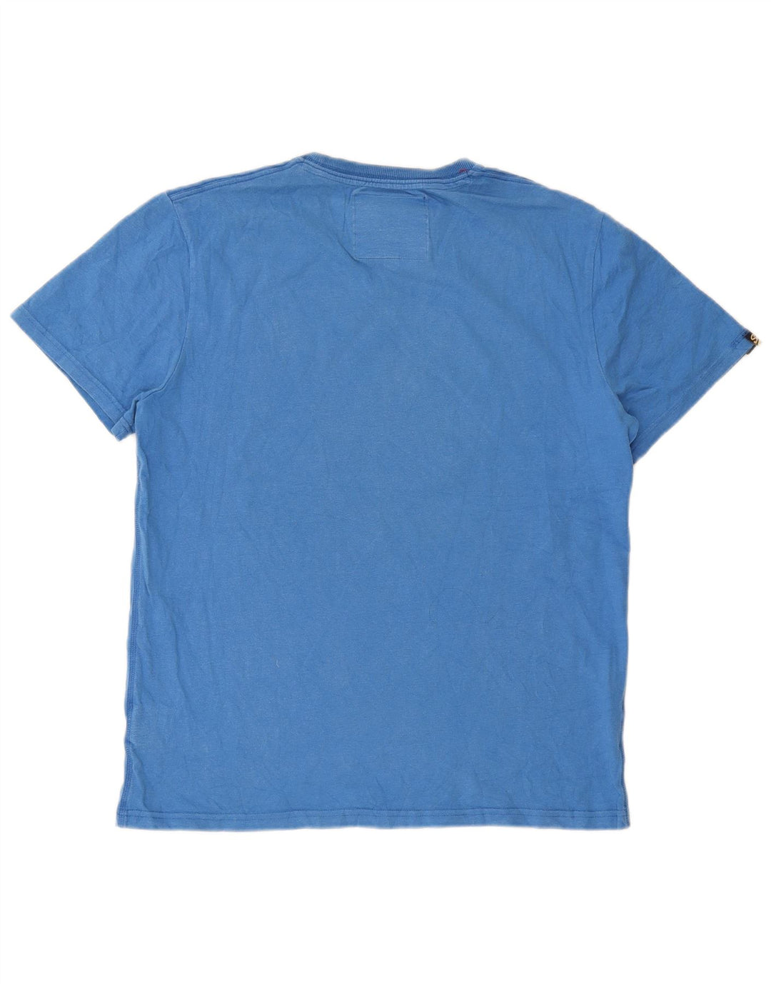 Superdry Ανδρικό γραφικό T-Shirt Top 2XL Μπλε βαμβακερό