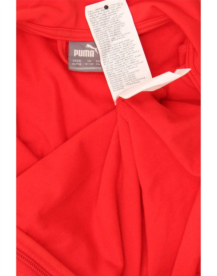 Μπουφάν Puma Boys αθλητική φόρμα 15-16 ετών Κόκκινο πολυεστέρας