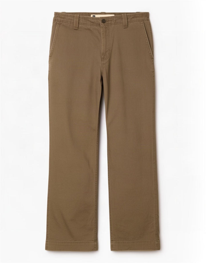 Gap Ανδρικό παντελόνι Chino Bootcut W33 L32 Χακί βαμβακερό