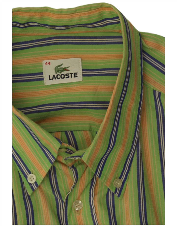 Ανδρικό πουκάμισο Lacoste 44 XL Πράσινο ριγέ