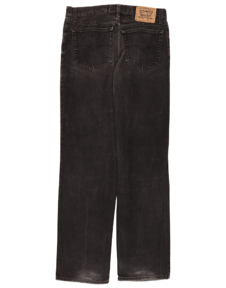 Ανδρικό τζιν Levi's Straight W33 L34 Μαύρο βαμβακερό