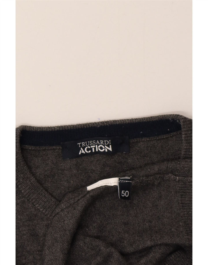 Ανδρικό πουλόβερ Trussardi Crew Neck Jumper IT 50 Medium Grey