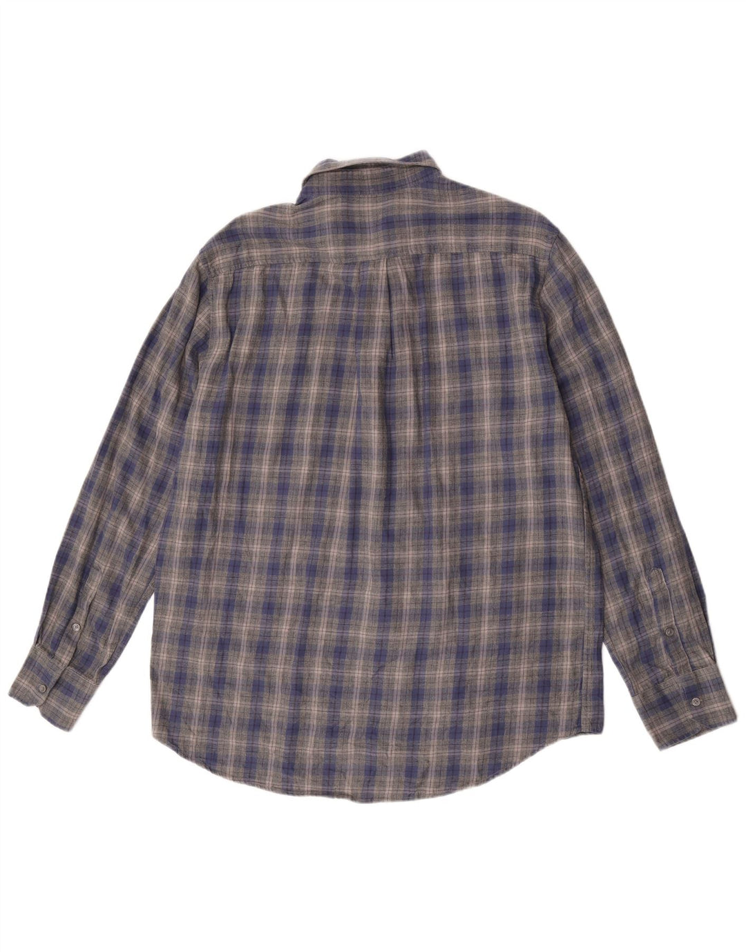 Ανδρικό φανελένιο πουκάμισο Dack's Regular Fit 2XL Blue Check Cotton