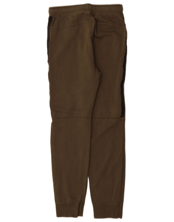 Nike Boys Tracksuit Trousers Joggers 13-14 Years XL Khaki Colourblock