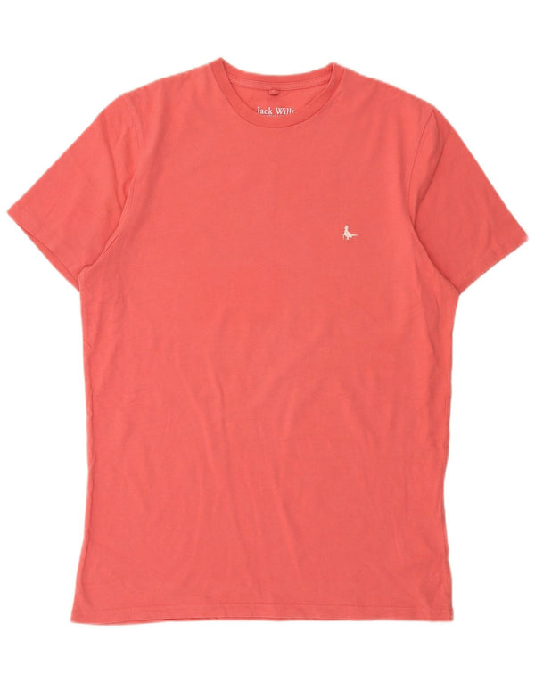 Ανδρικό μπλουζάκι Jack Wills Classic Fit Top Μεσαίο Ροζ Βαμβακερό
