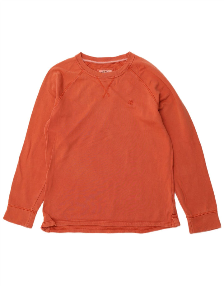 FAT FACE Ανδρικό Φούτερ Jumper Μικρό Πορτοκαλί Βαμβακερό