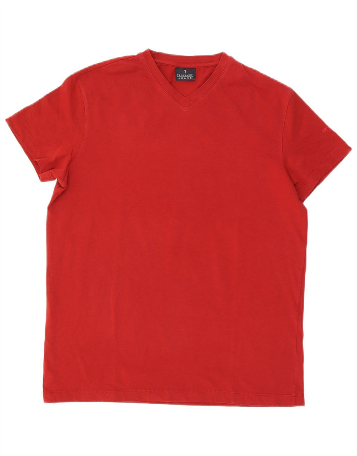 Ανδρικό T-Shirt Trussardi Jeans Top Medium Red