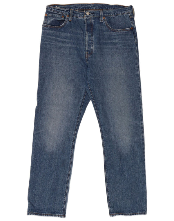 Levi's Mens 501 Straight Jeans W32 L30 Blue Cotton