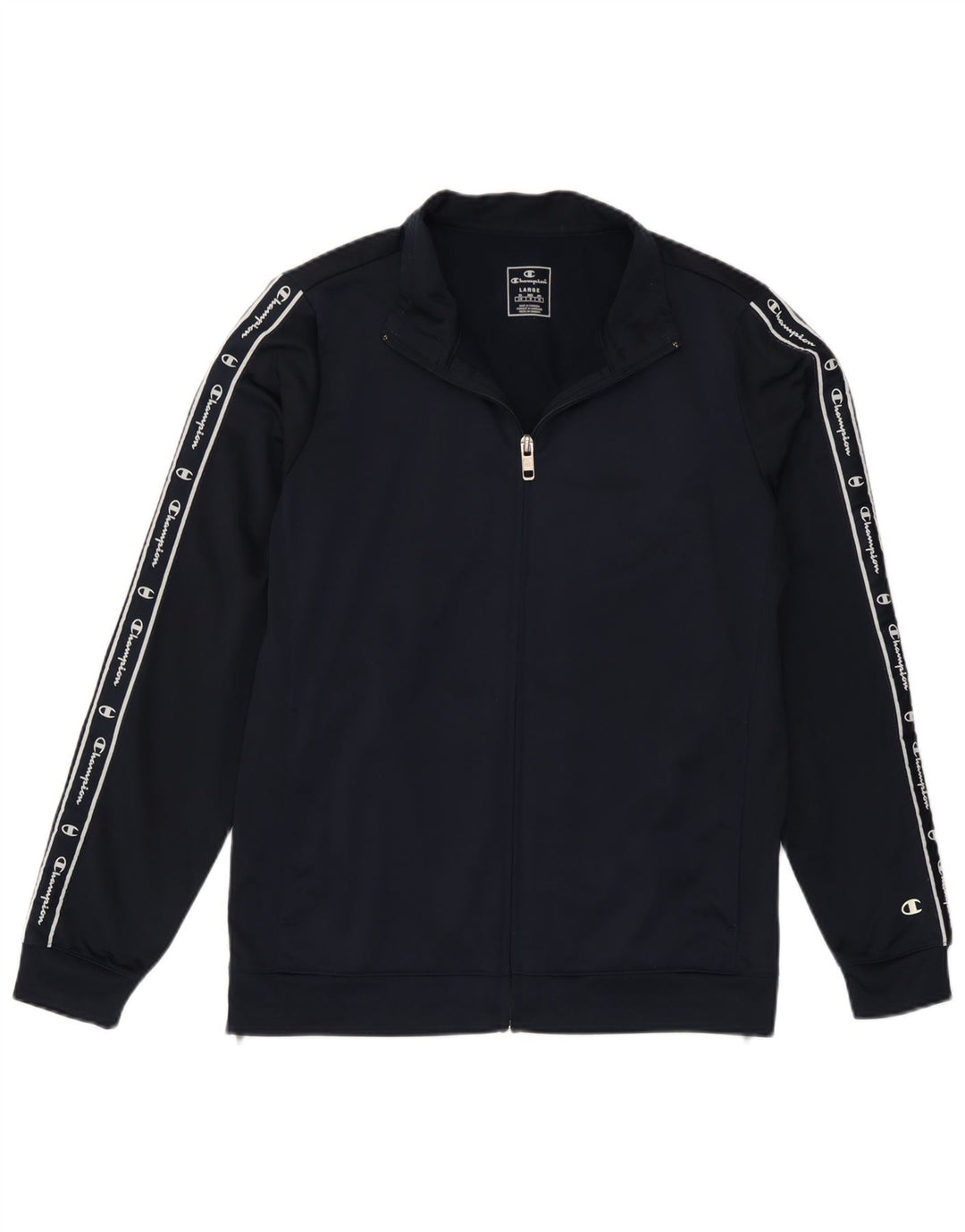 Champion Womens Graphic Full Tracksuit UK 16 Large Navy Blue Polyester