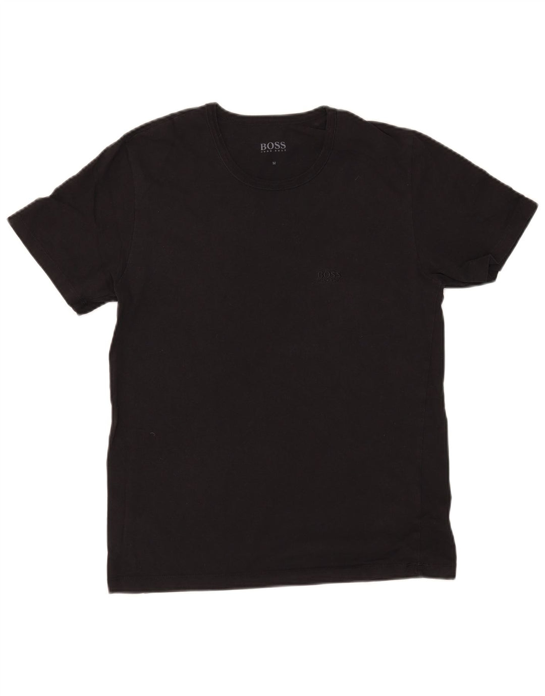 Ανδρικό T-Shirt Hugo Boss Τοπ μεσαίο μαύρο βαμβακερό