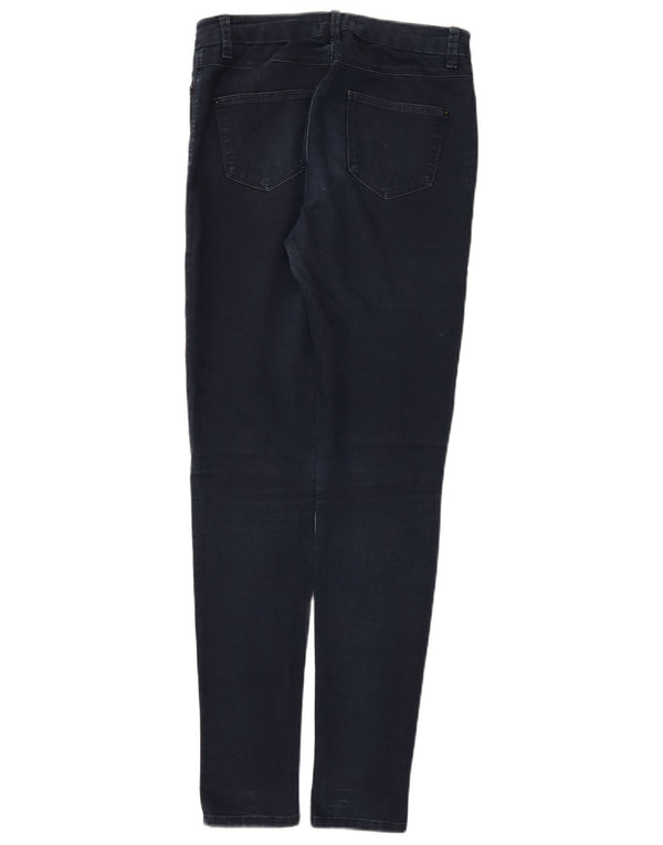 Marks & Spencer Γυναικεία Jegging Τζιν UK 10 Small W30 L31 Navy Blue Cotton