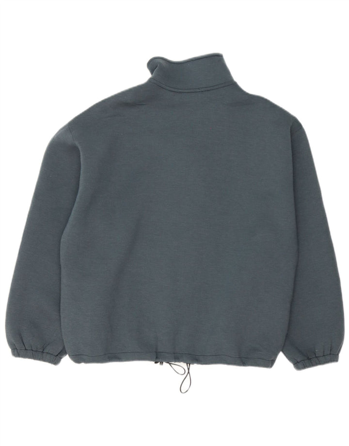 Zara Γυναικεία φόρμα Oversized Top Jacket UK 10 Small Blue Polyester