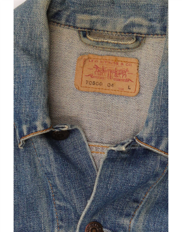Ανδρικό τζιν μπουφάν Levi's UK 40 μεγάλο μπλε βαμβακερό