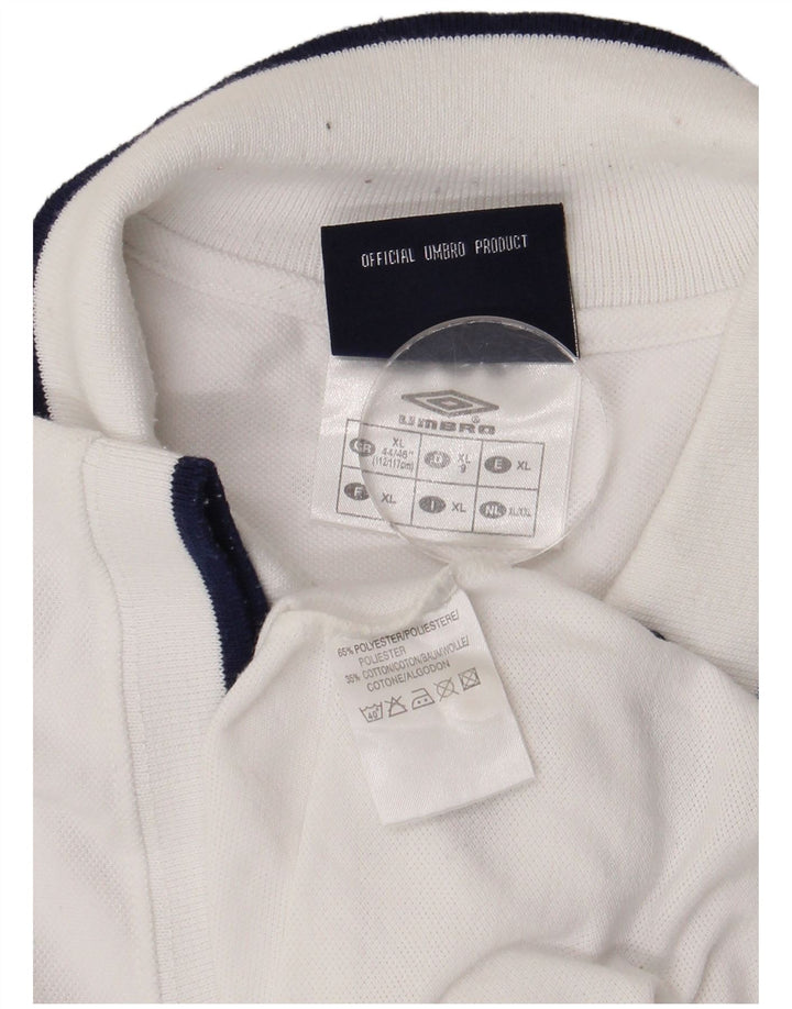 Ανδρικό πουκάμισο Umbro Polo XL Λευκό πολυεστέρα