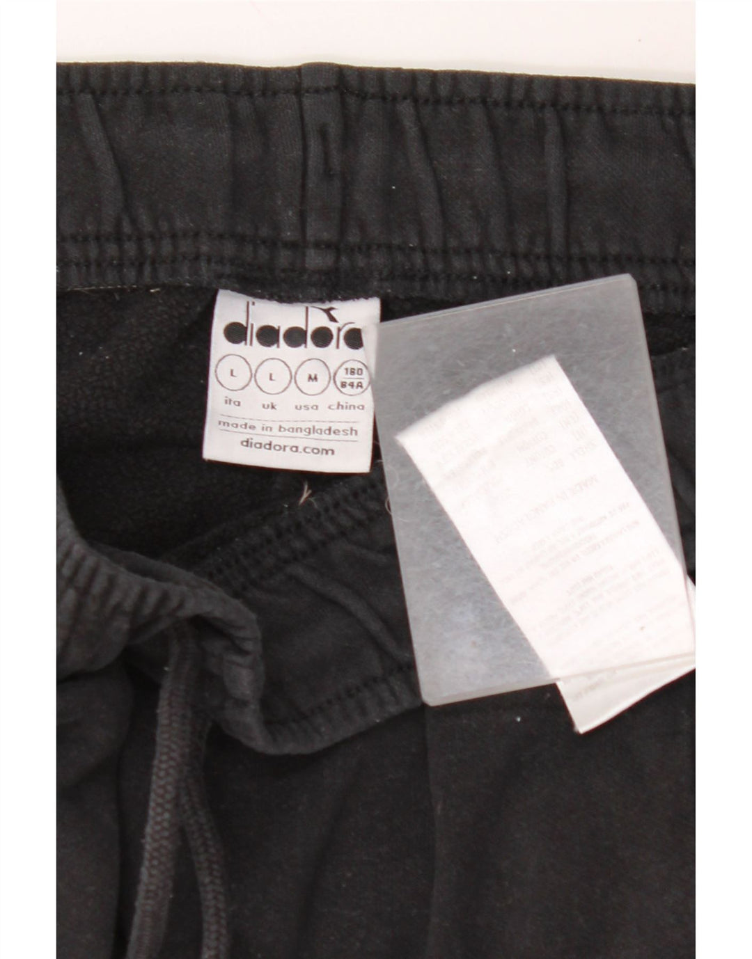 Ανδρική φόρμα DIADORA Παντελόνι Joggers Μεγάλο Μαύρο Χρώμα Βαμβακερό