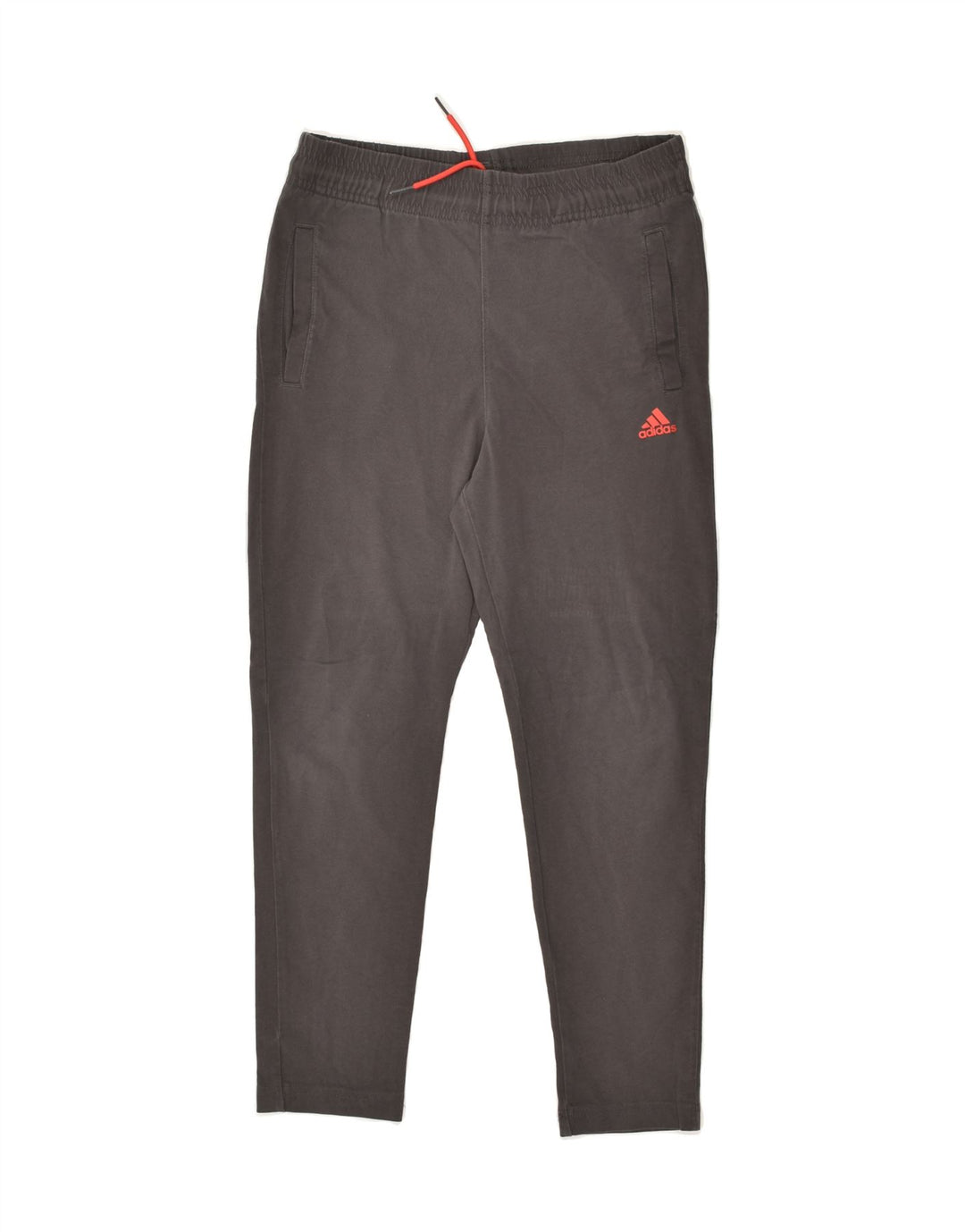 ADIDAS Girls Tracksuit Trousers 9-10 Years Grey Cotton | Vintage Adidas | Thrift | Second-Hand Adidas | Used Clothing | Messina Hembry 
