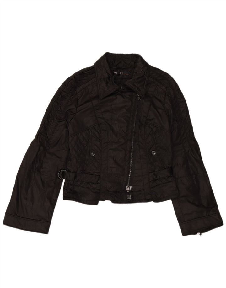 MARC CAIN Γυναικείο Καπιτονέ Biker Jacket UK 12 Medium Black
