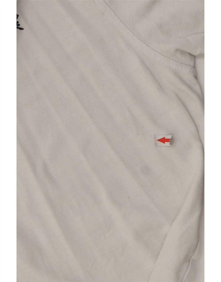 Crew Clothing Ανδρικό πουκάμισο πόλο μεγάλο λευκό βαμβακερό