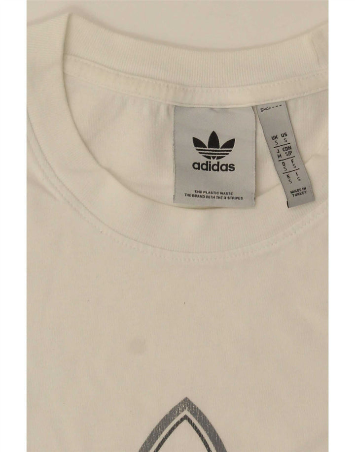 Ανδρικό γραφικό T-shirt Adidas Top Small White