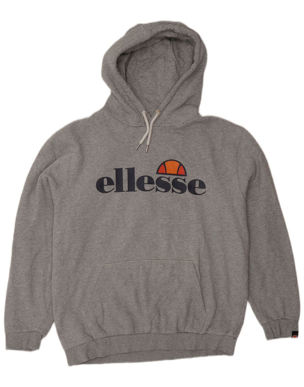 Ellesse Ανδρικό γραφικό κουκούλα Jumper XL Γκρι βαμβακερό