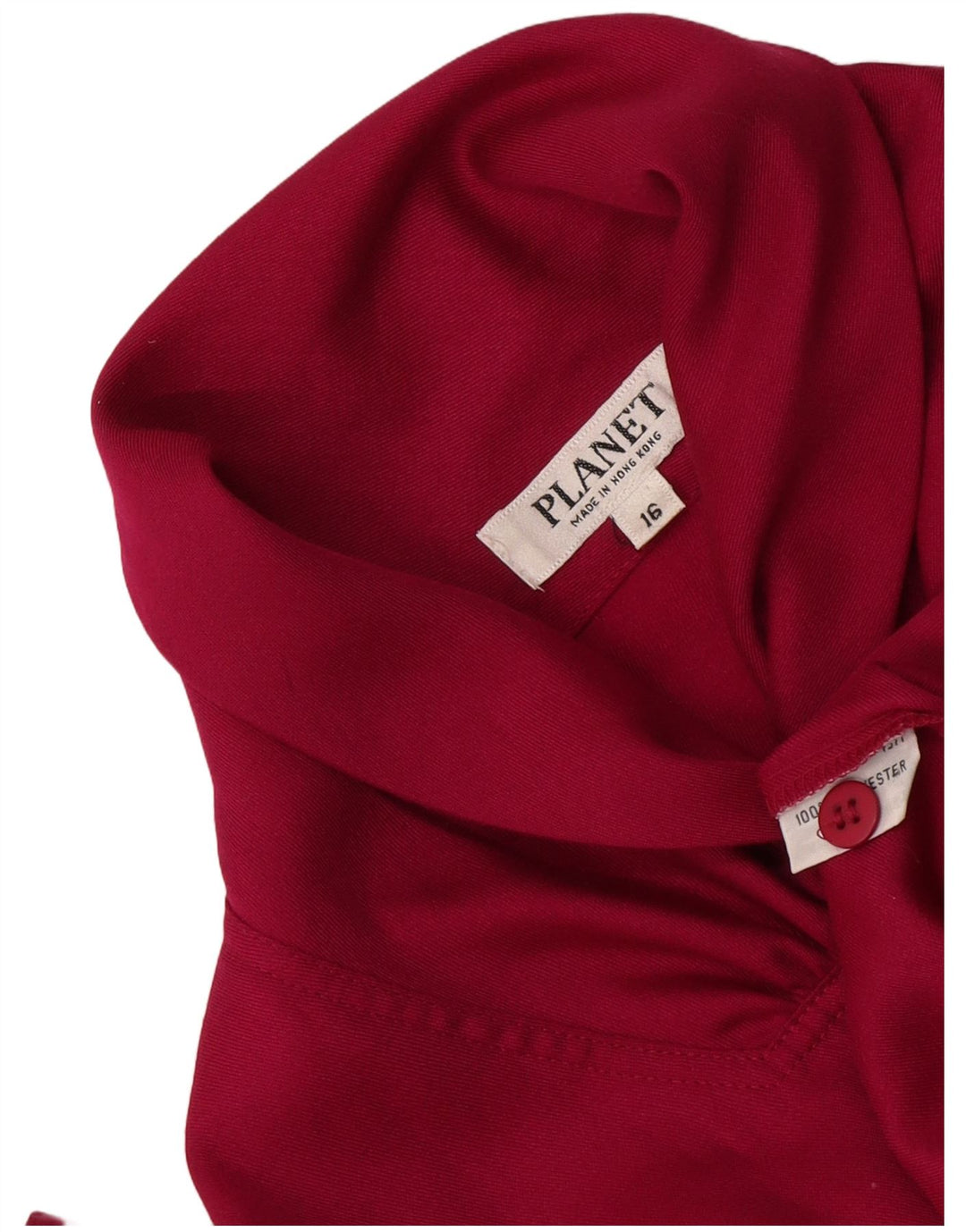 Planet Γυναικείο πουκάμισο Μπλούζα UK 16 Large Pink Polyester