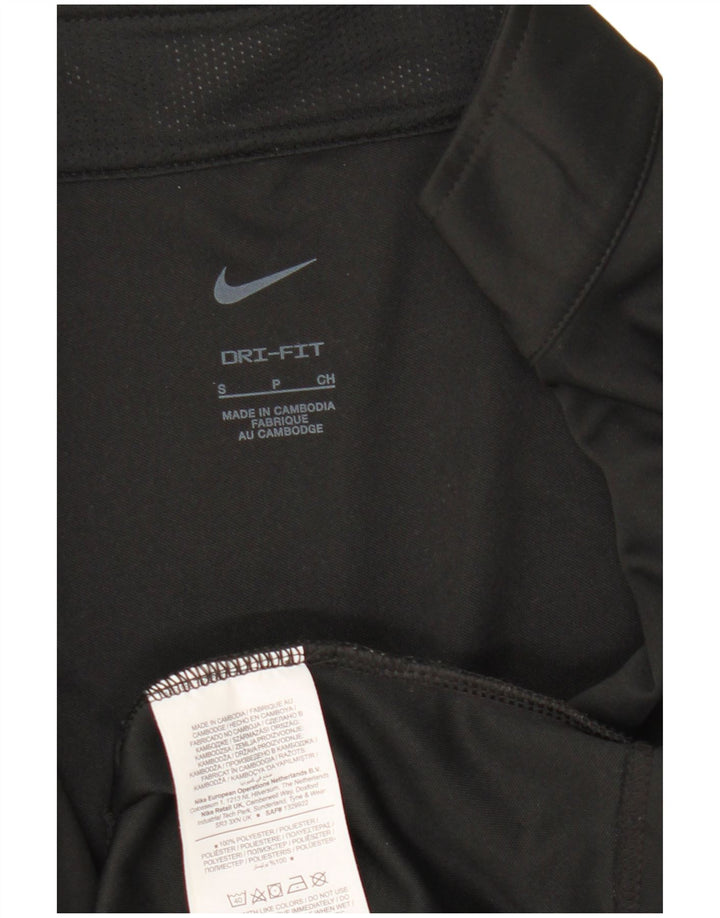 Ανδρική φόρμα γυμναστικής Nike Dri Fit Loose Fit Μπουφάν από μικρό μαύρο πολυεστέρα