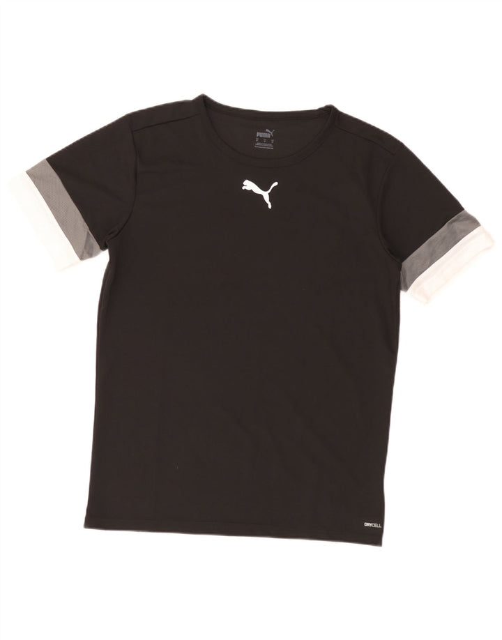 Ανδρικό T-Shirt Puma Top Medium Black Colorblock Πολυεστέρας