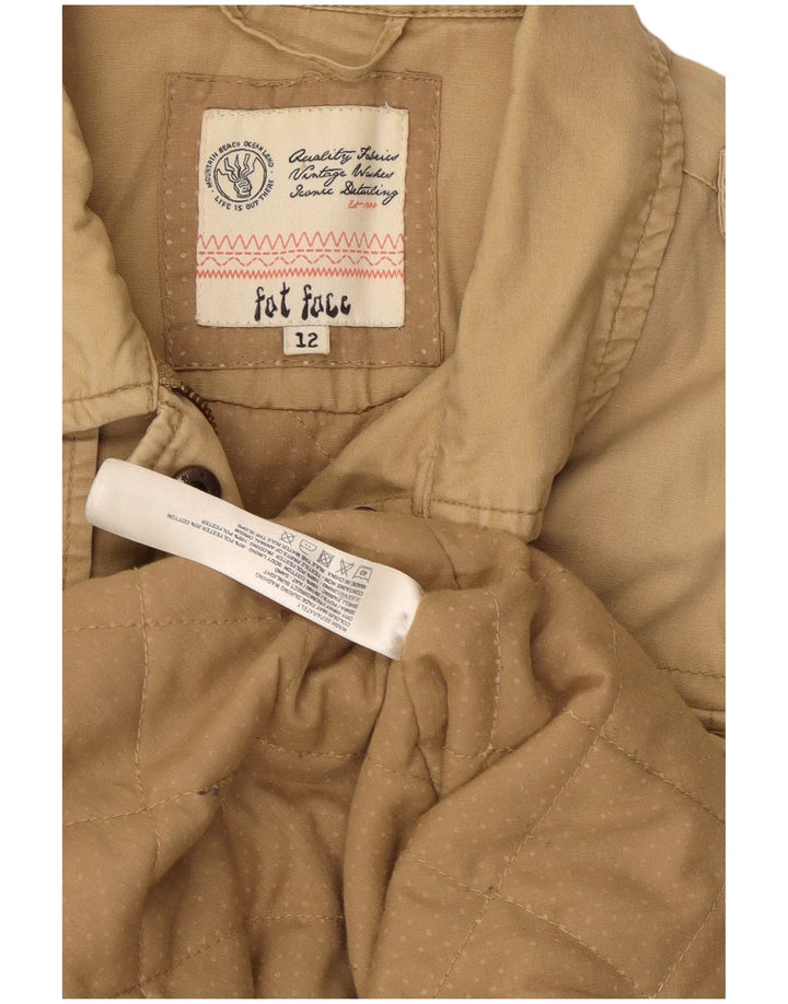 Fat Face Γυναικείο Military Jacket UK 12 Medium Beige βαμβακερό