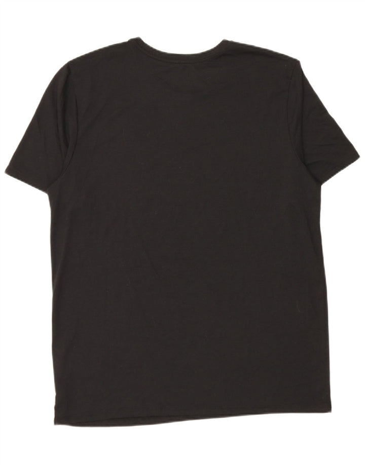 Ανδρικό γραφικό μπλουζάκι Nike Dri Fit, μαύρο πολυεστέρα