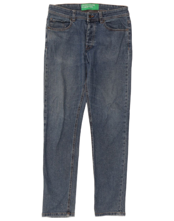 Ανδρικό τζιν Benetton Slim W31 L30 Blue Cotton