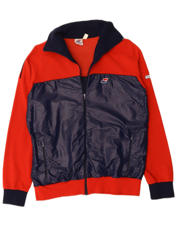 Ανδρική φόρμα VINTAGE Top Jacket UK 40 Medium Red Colourblock Polyamide