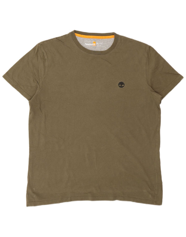 Ανδρικό T-Shirt Timberland Slim Fit Top XL Χακί βαμβακερό