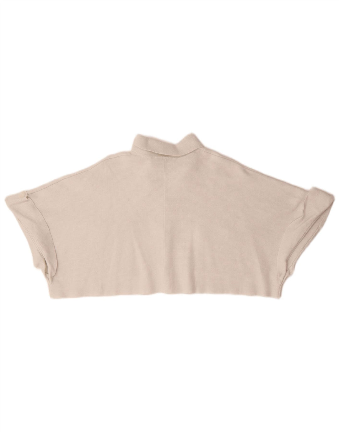 Ζακέτα Zara Crop Oversized Top UK 10 Small White Viscose