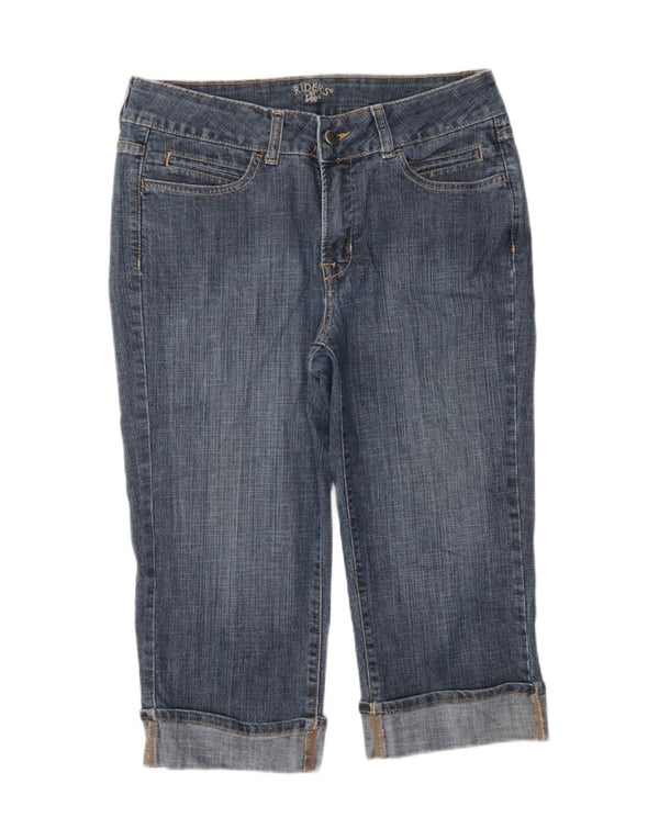 LEE Womens Riders Capri Jeans US 10 Large W28 L18  Blue Cotton