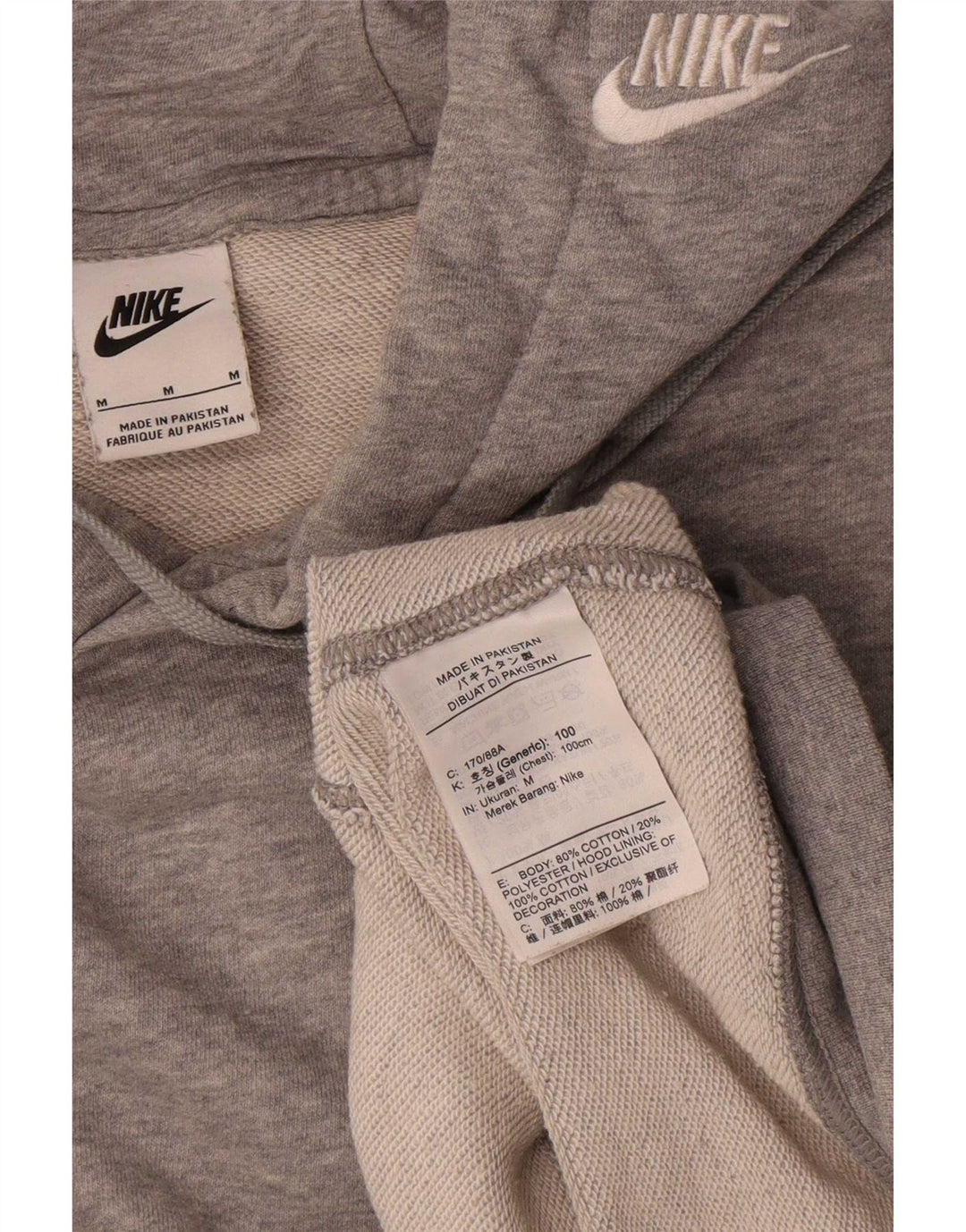Ανδρικό φούτερ Nike, μεσαίο γκρι βαμβακερό