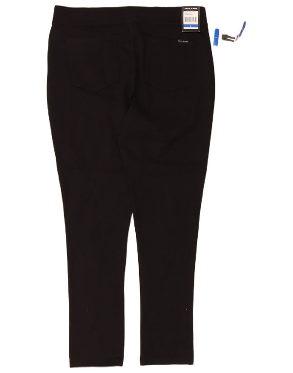 Dkny Γυναικείο Skinny Casual Παντελόνι Μεγάλο W34 L28 Μαύρο βισκόζη