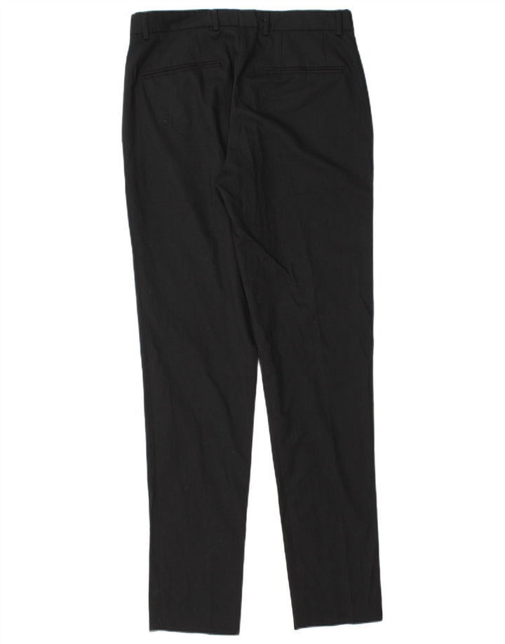 Zara Ανδρικό παντελόνι Chino Slim EU 38 Small W30 L32 Μαύρο πολυεστέρα