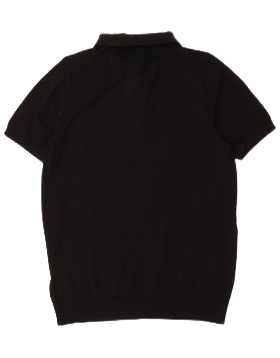 Marks & Spencer Ανδρικό πουκάμισο Polo Autograph Μικρό μαύρο βαμβακερό