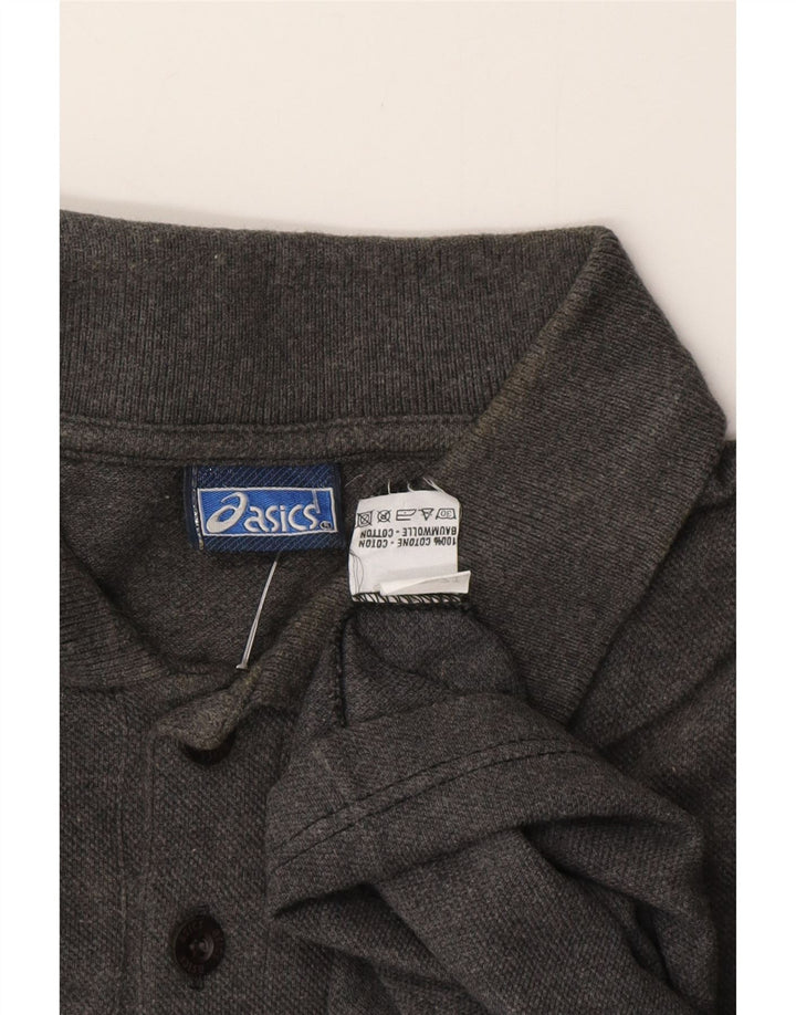 Ανδρικό πουκάμισο πόλο ASICS μεγάλο γκρι βαμβακερό