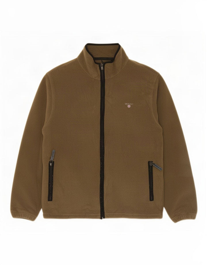 Ανδρικό Fleece Jacket Gant UK 38 Medium Khaki Polyester
