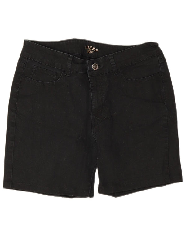 Lee Womens Riders τζιν σορτς US 12 Large W30 μαύρο βαμβακερό