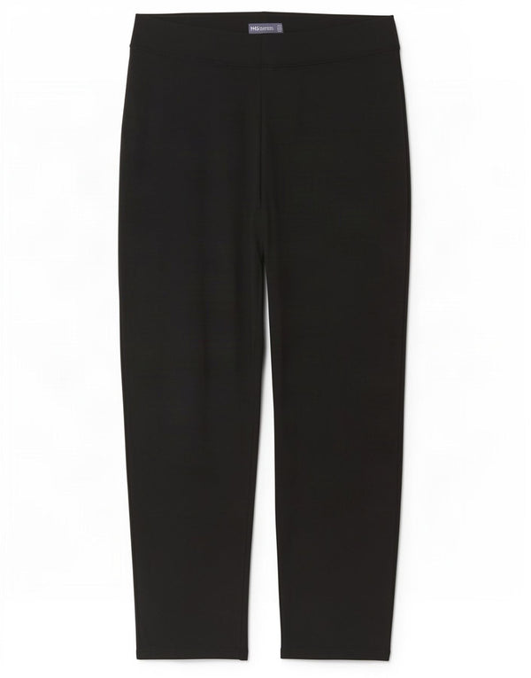 Marks & Spencer Γυναικεία φόρμα παντελόνια UK 16 Large Black Cotton