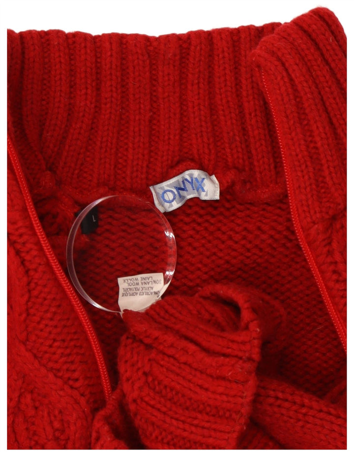 Γυναικεία ζακέτα Onyx UK 14 Large Red Acrylic