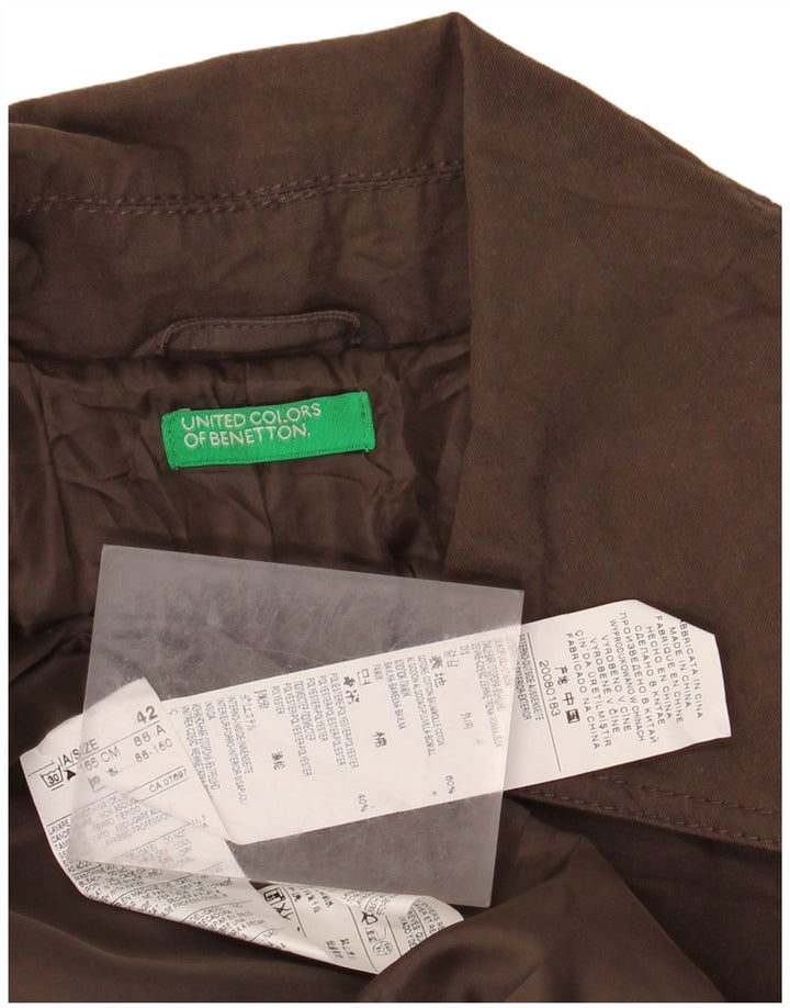 BENETTON Γυναικεία καμπαρντίνα IT 42 Μεσαίο Καφέ Βαμβακερό