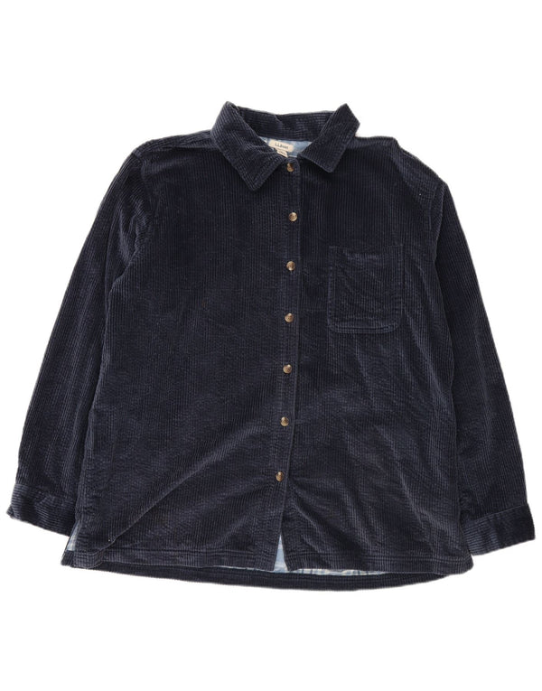 Ανδρικό κοτλέ πουκάμισο L.L.Bean Μεγάλο γαλάζιο από βαμβάκι