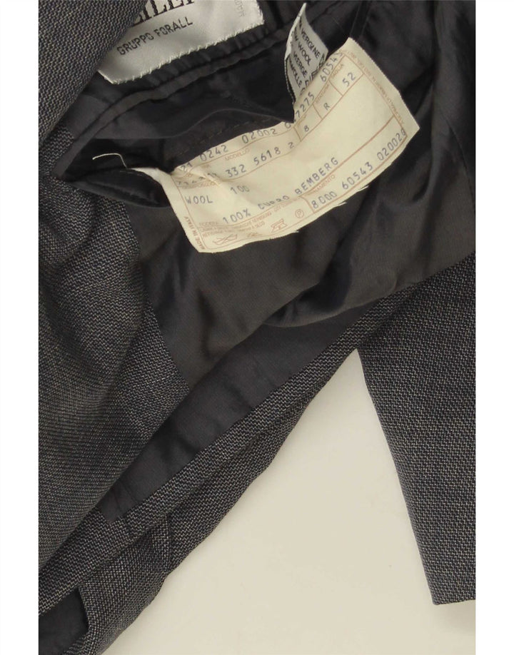 Pal Zileri Ανδρικό μπουφάν Blazer με διπλό στήθος IT 52 XL Γκρι μαλλί