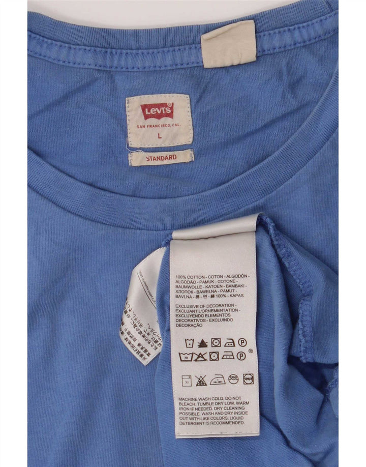 Ανδρικό T-Shirt Levi's Standard Top Large Blue Cotton