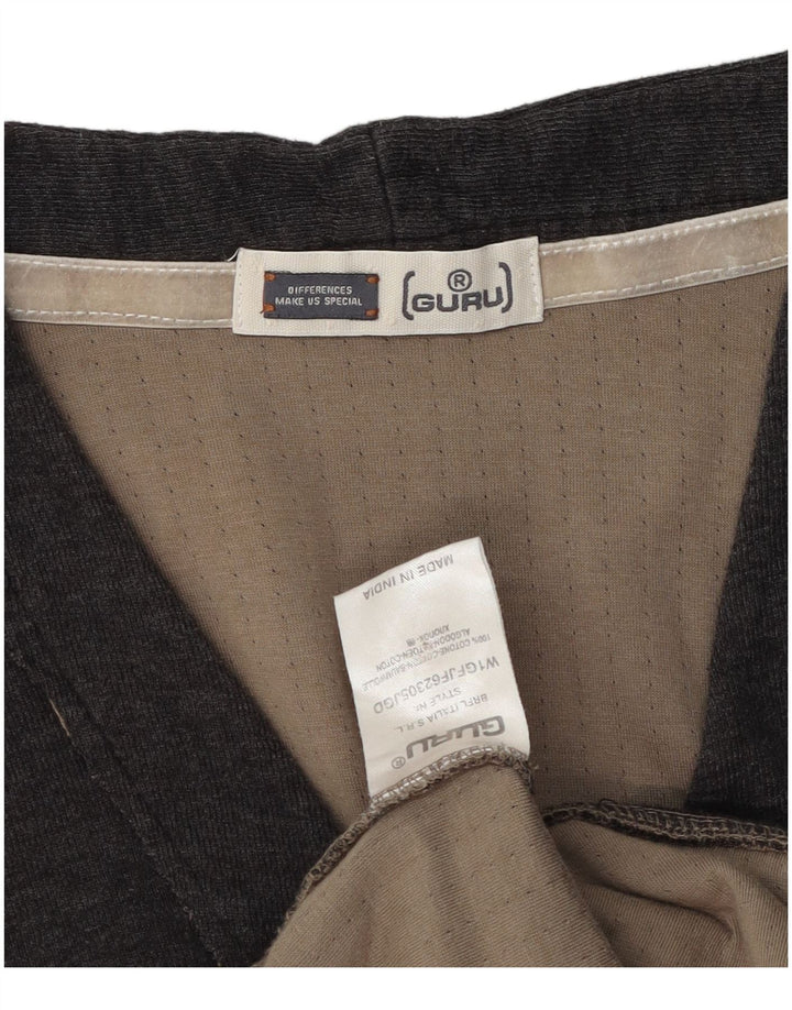 Ανδρικό πουλόβερ Guru Cardigan Μικρό Γκρι Βαμβακερό