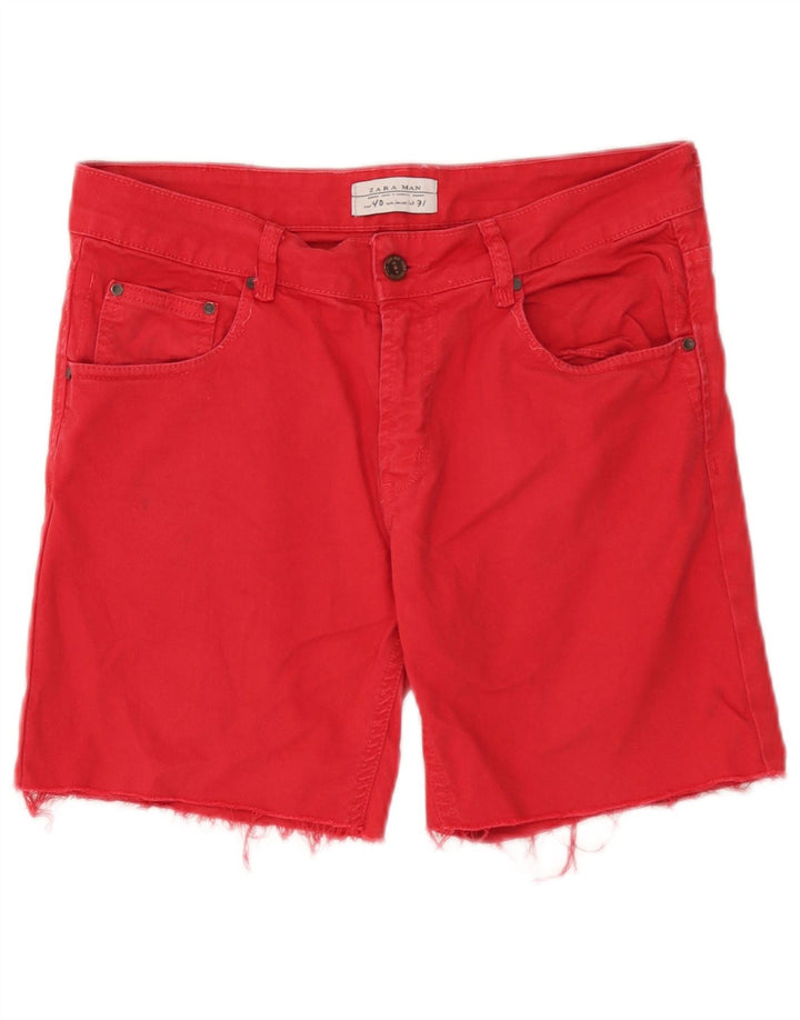 Ανδρικό τζιν σορτς Zara EU 40 Medium W31 Κόκκινο
