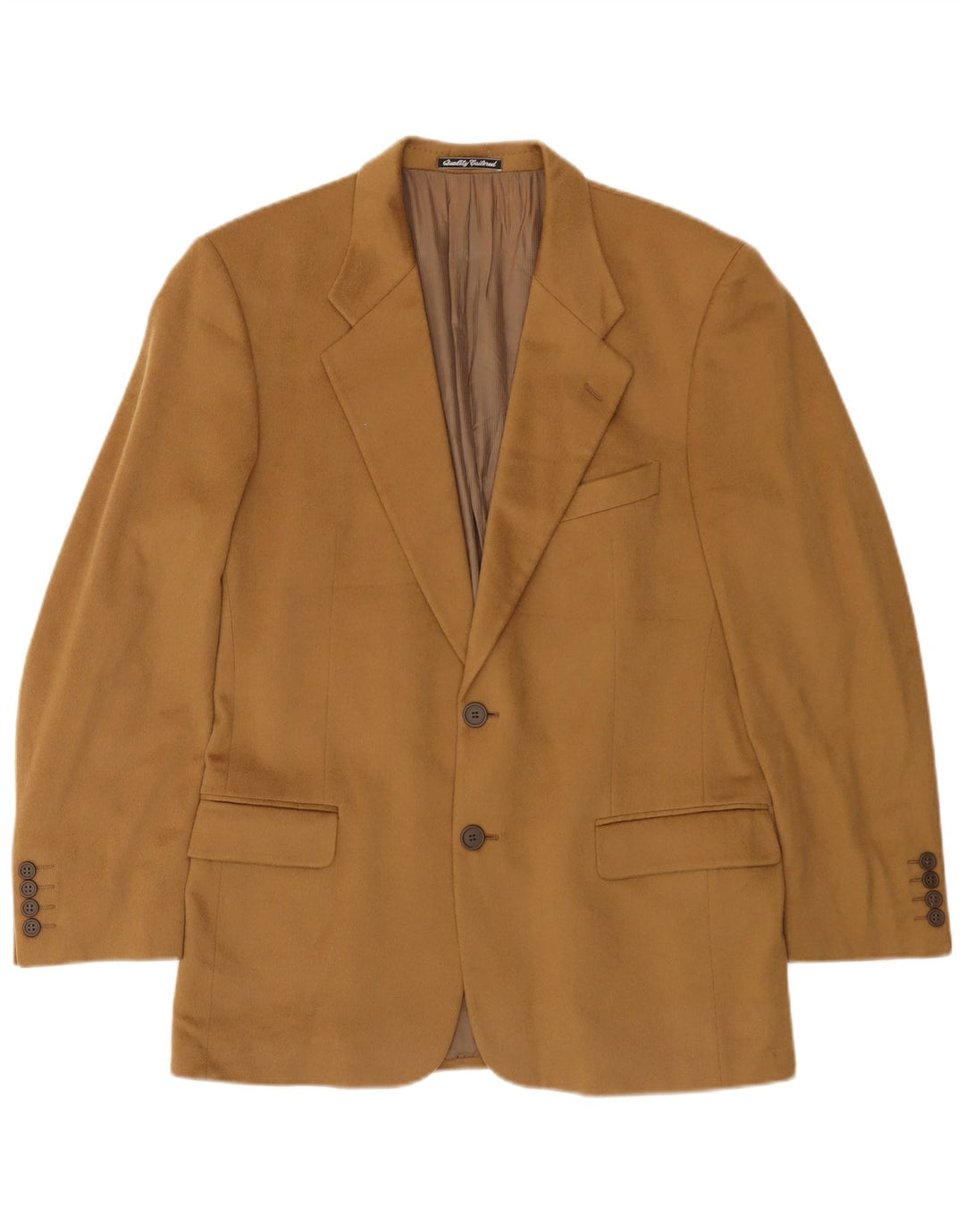 PROFILO Ανδρικό σακάκι 2 κουμπιών Blazer IT 50 Μεγάλο Καφέ Κασμίρ